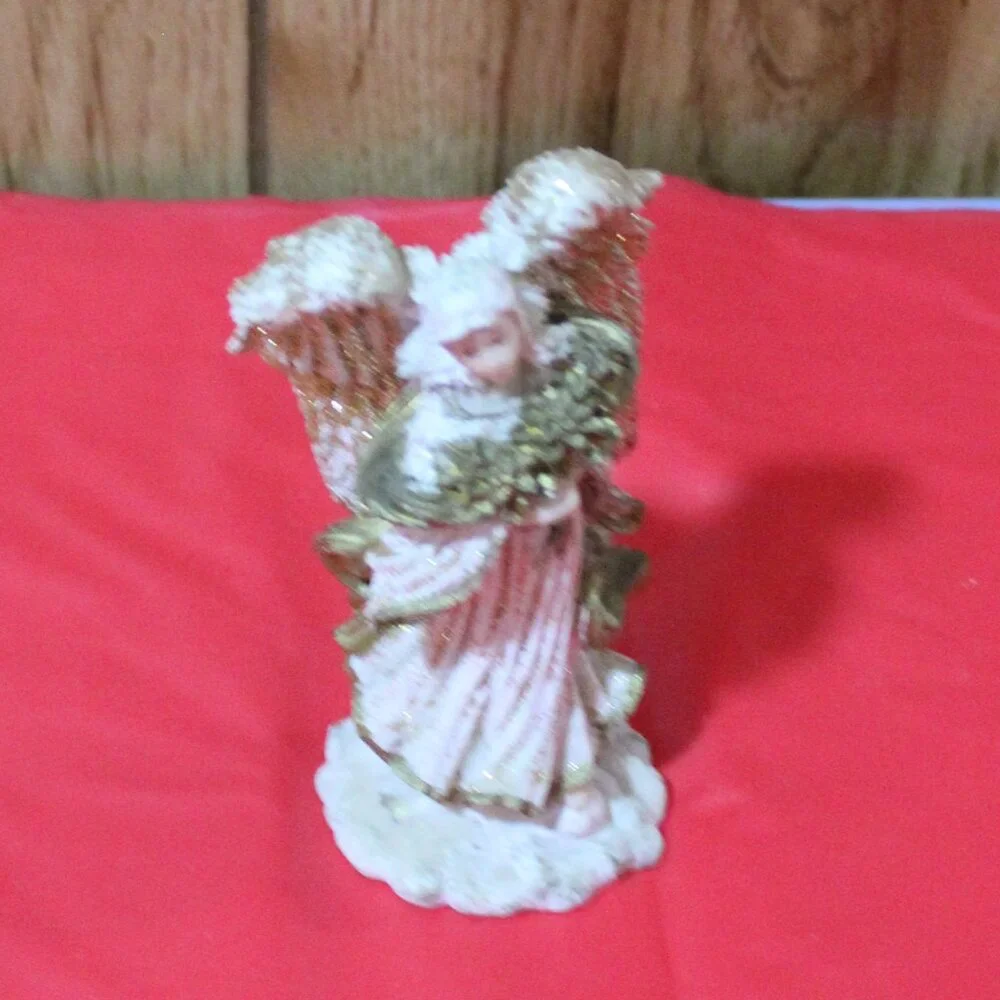 Vintage Glittery Resin Angel